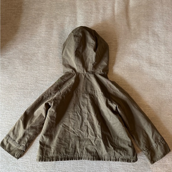 Zara Girls Green Hooded Utility Jacket – Size 3/4 - Picture 5 of 10